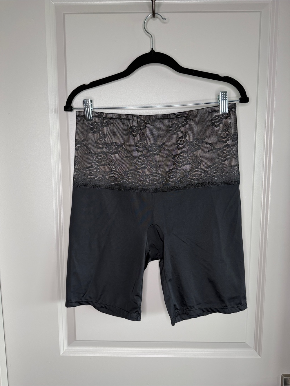 torrid Black Lace High-Waist Shaping Shorts